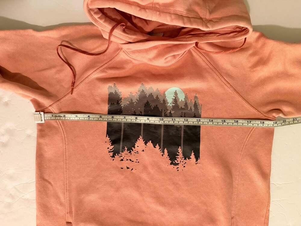Columbia Pink Forest Graphic Pullover Hoodie Women's Size Small - Picture 4 of 7